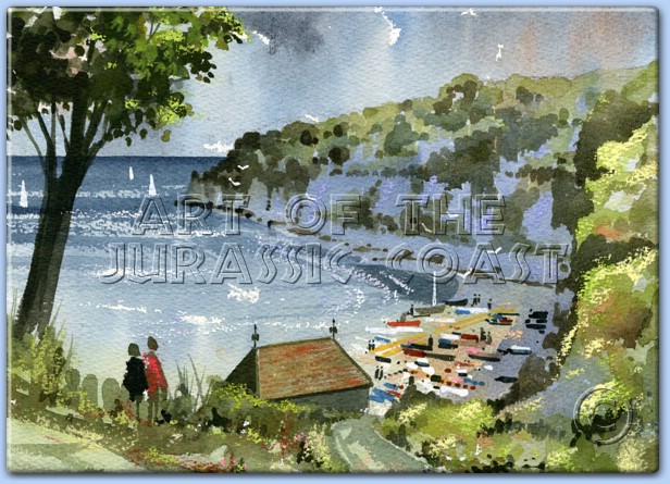 Beer Beach from Jubilee Gardens, Devon Beer Beach from Jubilee Gardens, Devon